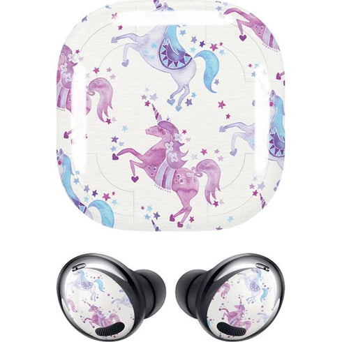 Cat Coq Purple Unicorns Galaxy Buds Pro Skin