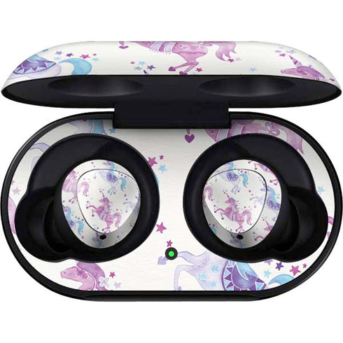Cat Coq Purple Unicorns Galaxy Buds Skin