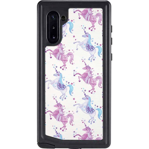 Cat Coq Purple Unicorns Galaxy Note 10 Waterproof Case