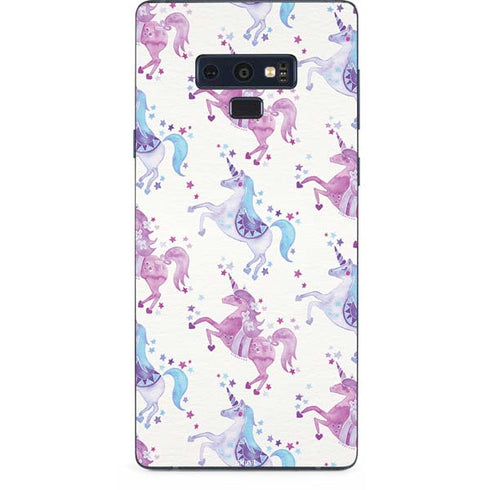 Cat Coq Purple Unicorns Galaxy Note 9 Skin