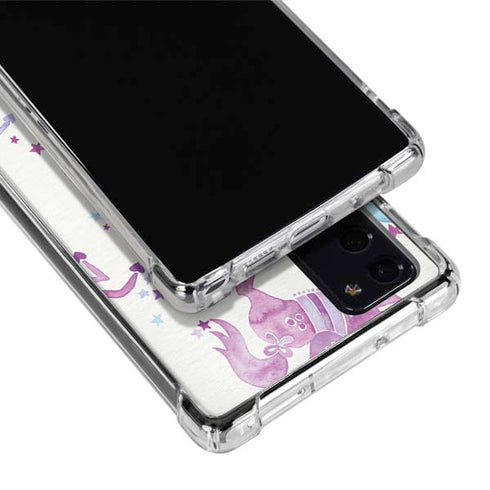 Cat Coq Purple Unicorns Galaxy Note20 5G Clear Case