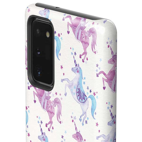 Cat Coq Purple Unicorns Galaxy Note20 5G Pro Case