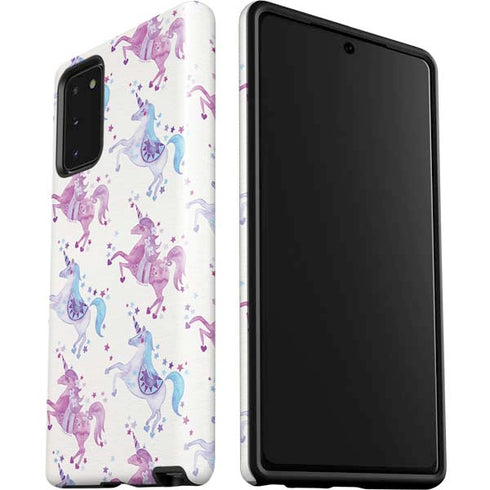 Cat Coq Purple Unicorns Galaxy Note20 5G Pro Case