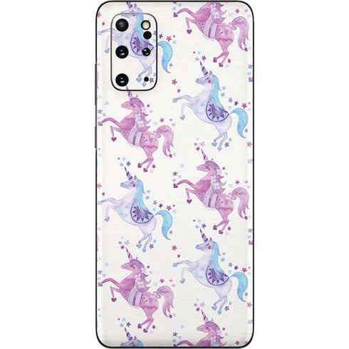 Cat Coq Purple Unicorns Galaxy S20 Plus Skin