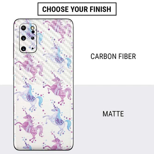 Cat Coq Purple Unicorns Galaxy S20 Plus Skin
