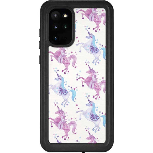 Cat Coq Purple Unicorns Galaxy S20 Plus Waterproof Case
