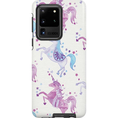 Cat Coq Purple Unicorns Galaxy S20 Ultra 5G Pro Case