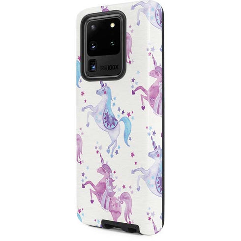 Cat Coq Purple Unicorns Galaxy S20 Ultra 5G Pro Case