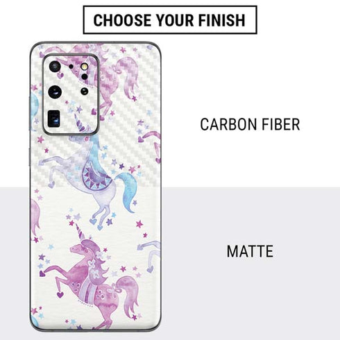 Cat Coq Purple Unicorns Galaxy S20 Ultra 5G Skin