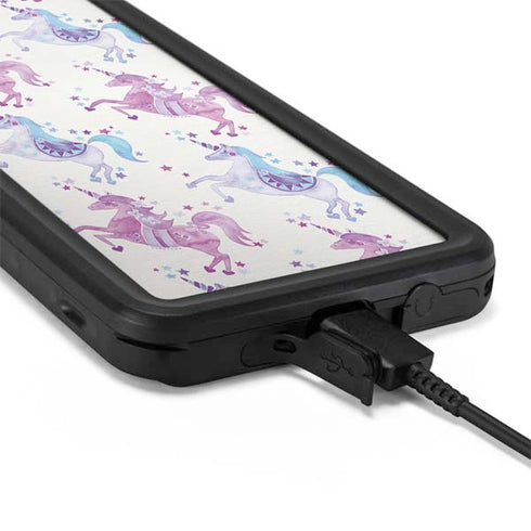 Cat Coq Purple Unicorns Galaxy S20 Waterproof Case