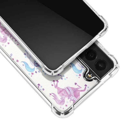 Cat Coq Purple Unicorns Galaxy S21 Plus 5G Clear Case