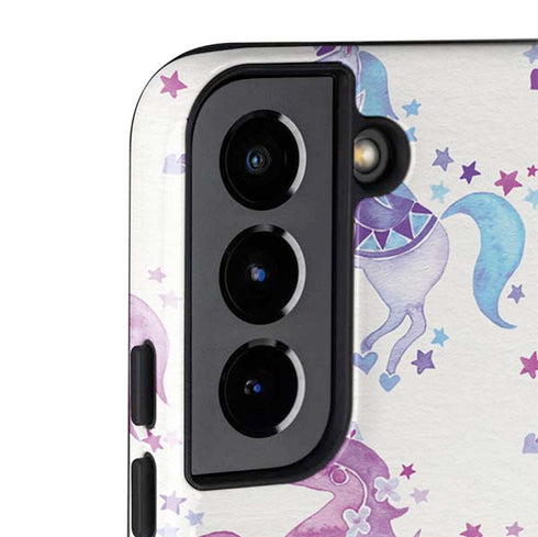 Cat Coq Purple Unicorns Galaxy S22 Plus Pro Case