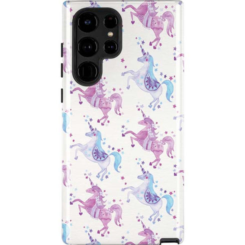 Cat Coq Purple Unicorns Galaxy S22 Ultra Pro Case