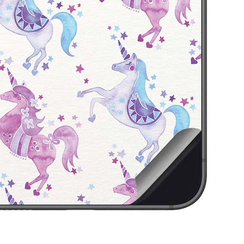 Purple Unicorns by Cat Coq Galaxy S23 FE Skin