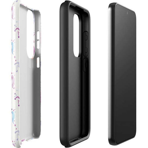 Cat Coq Purple Unicorns Galaxy S23 Plus Pro Case