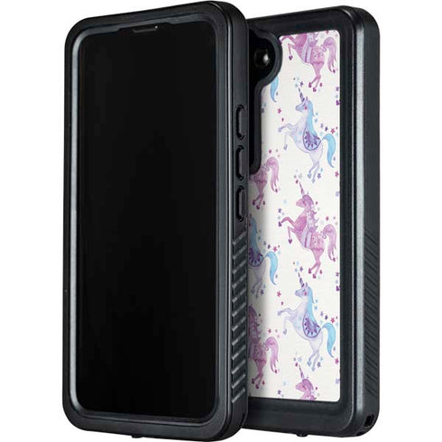 Cat Coq Purple Unicorns Galaxy S23 Plus Waterproof Case