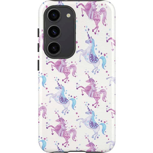 Cat Coq Purple Unicorns Galaxy S23 Pro Case