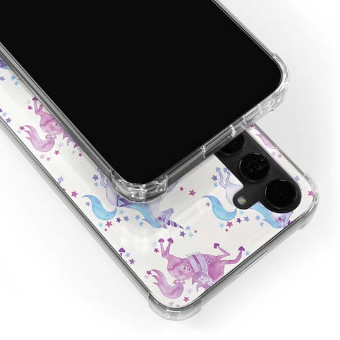 Purple Unicorns by Cat Coq Galaxy S24 Plus Clear Case