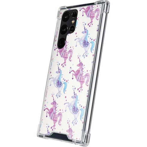 Purple Unicorns by Cat Coq Galaxy S24 Ultra Clear Case