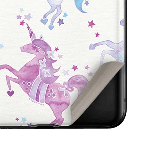 Cat Coq Purple Unicorns Galaxy Z Flip Skin