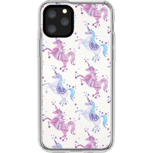 Purple Unicorns by Cat Coq iPhone 11 Pro Clear Case