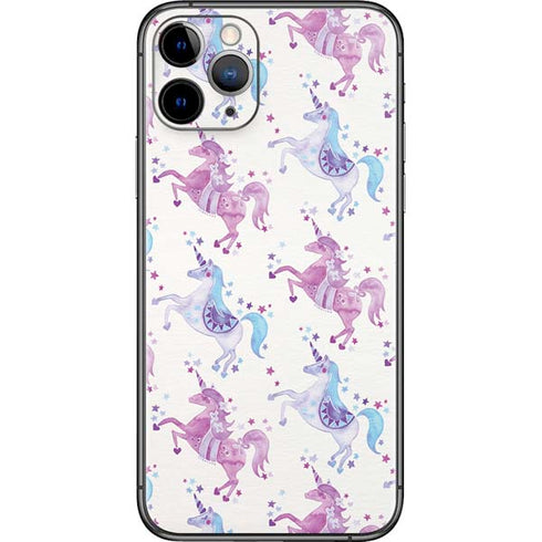 Cat Coq Purple Unicorns iPhone 11 Pro Skin