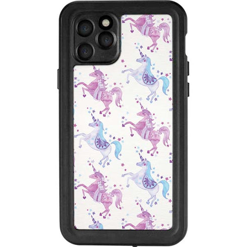 Cat Coq Purple Unicorns iPhone 11 Pro Waterproof Case