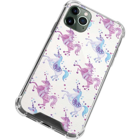 Cat Coq Purple Unicorns iPhone 12 Pro Max Clear Case