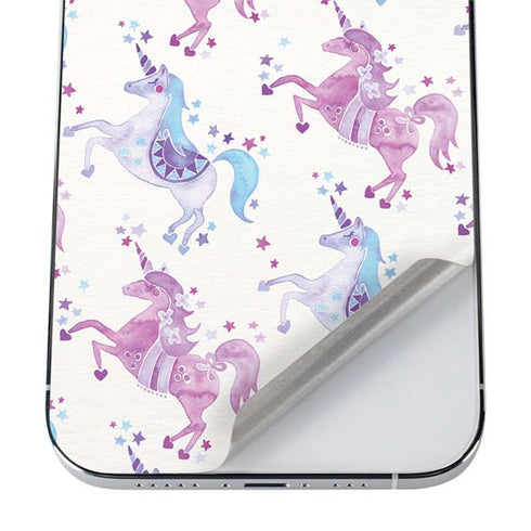 Cat Coq Purple Unicorns iPhone 12 Pro Skin