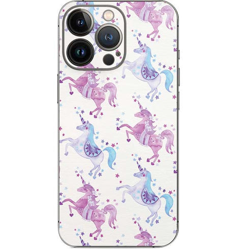 Cat Coq Purple Unicorns iPhone 13 Pro Skin