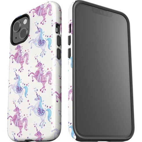 Cat Coq Purple Unicorns iPhone 14 Impact Case