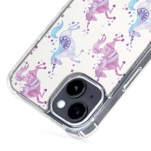 Cat Coq Purple Unicorns iPhone 14 Plus MagSafe Case