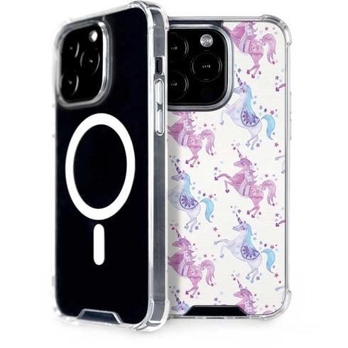 Cat Coq Purple Unicorns iPhone 14 Pro MagSafe Case
