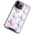 Cat Coq Purple Unicorns iPhone 14 Pro Max Clear Case
