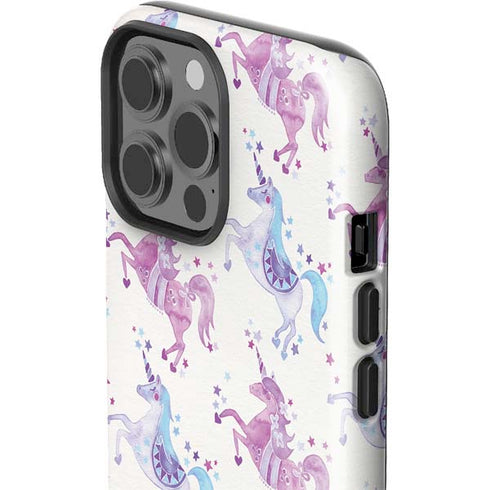 Cat Coq Purple Unicorns iPhone 14 Pro Max Impact Case