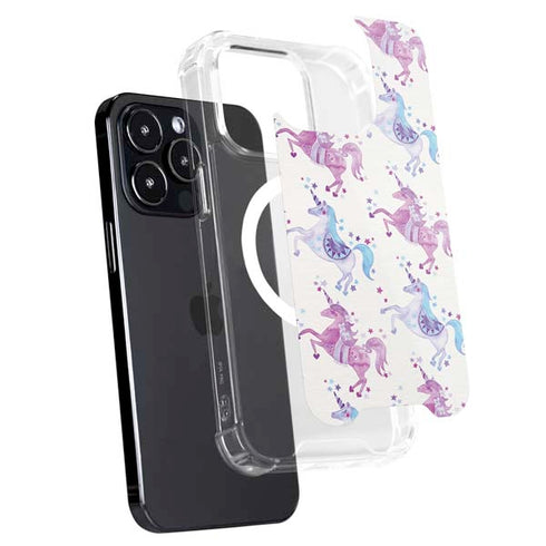 Cat Coq Purple Unicorns iPhone 14 Pro Max MagSafe Case
