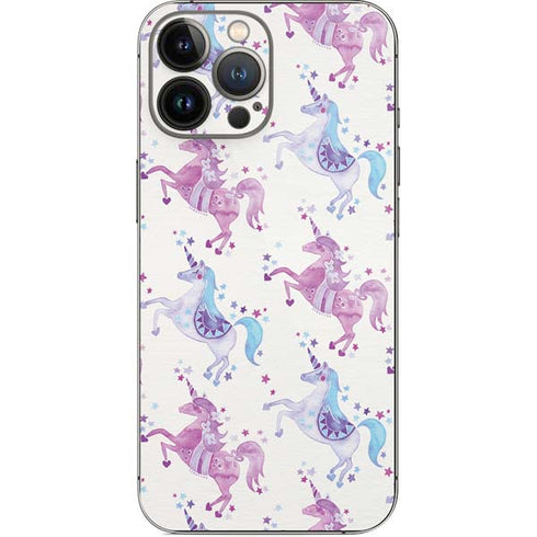Cat Coq Purple Unicorns iPhone 14 Pro Max Skin