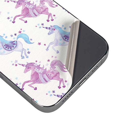Cat Coq Purple Unicorns iPhone 14 Pro Max Skin