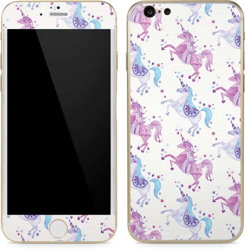 Cat Coq Purple Unicorns iPhone 6/6s Skin