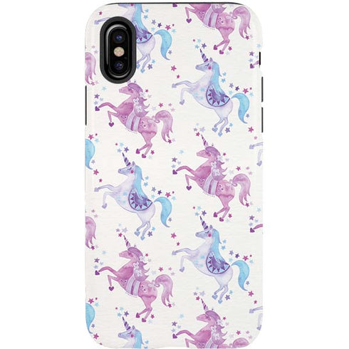 Cat Coq Purple Unicorns iPhone X Pro Case