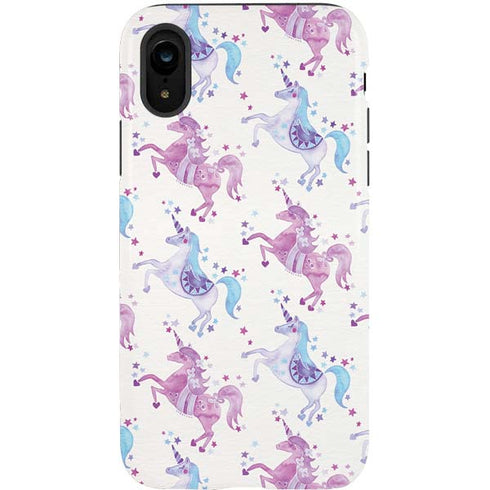 Cat Coq Purple Unicorns iPhone XR Pro Case