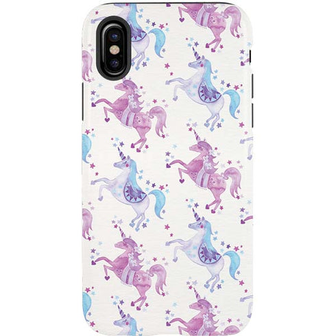 Cat Coq Purple Unicorns iPhone XS Pro Case