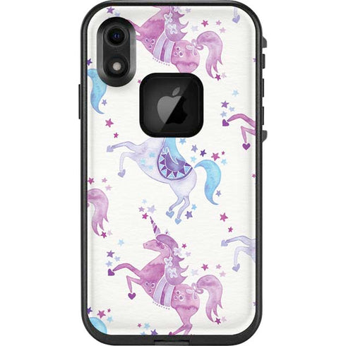 Cat Coq Purple Unicorns LifeProof Fre iPhone Skin
