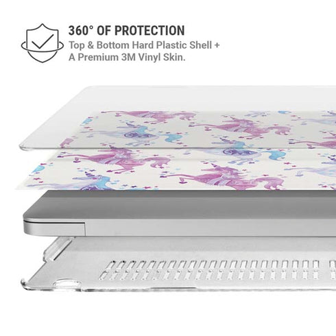 Purple Unicorns by Cat Coq MacBook Air 13in M1 (2021) Case plus Skin