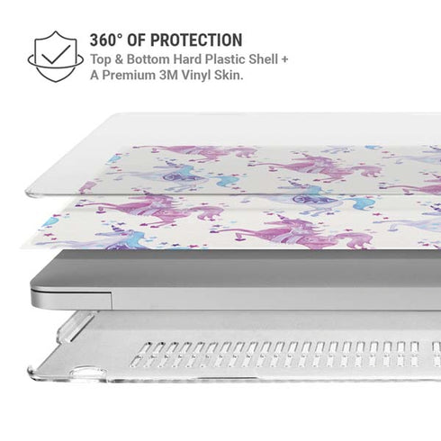 Purple Unicorns by Cat Coq MacBook Air 15in (2023-2025) Case plus Skin