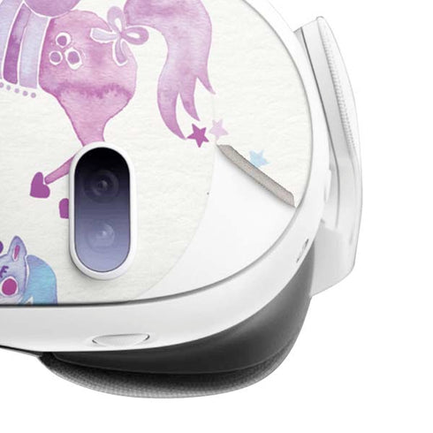 Purple Unicorns by Cat Coq Meta Quest 3 Skin