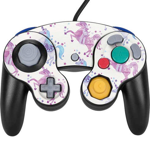 Cat Coq Purple Unicorns Nintendo GameCube Controller Skin