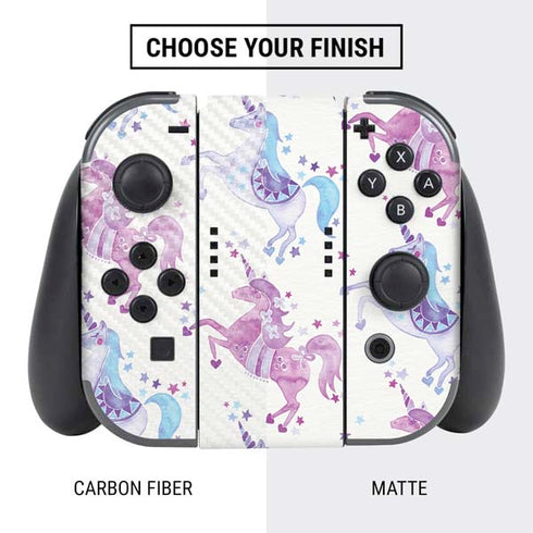 Cat Coq Purple Unicorns Nintendo Switch Bundle Skin