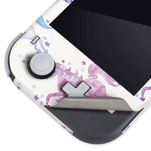 Cat Coq Purple Unicorns Nintendo Switch Lite Skin