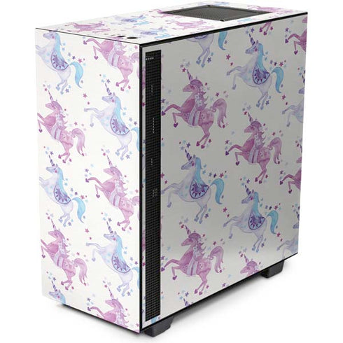 Cat Coq Purple Unicorns NZXT H510 Compact ATX Mid-Tower Case Skin